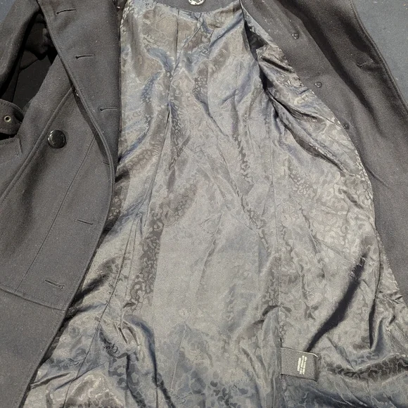 Guess Women's Charcoal Double-Breasted Trench Coat - Picture 7 of 7